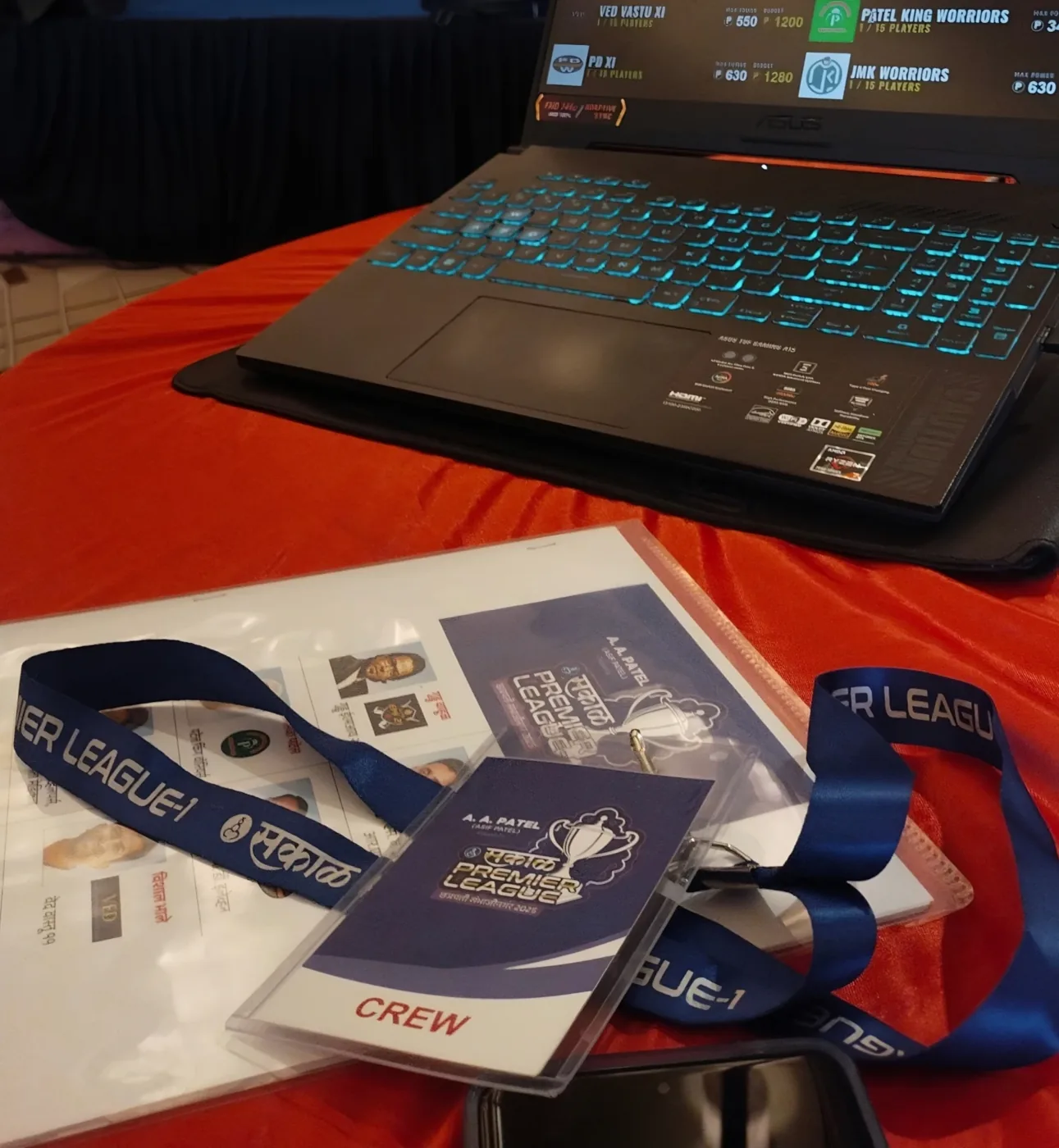 Crew pass, behind the scenes